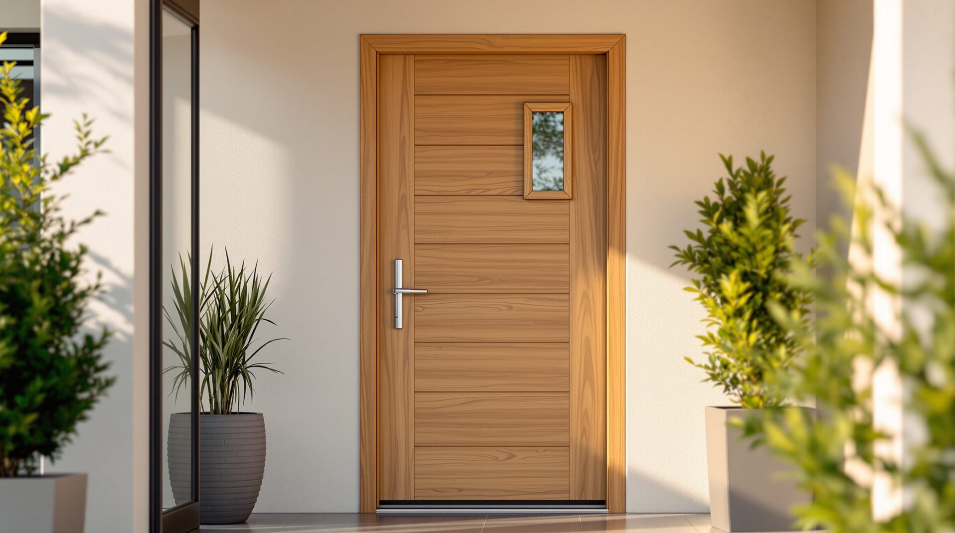 porte d'entrée bois