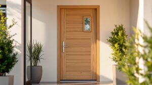 porte d'entrée bois