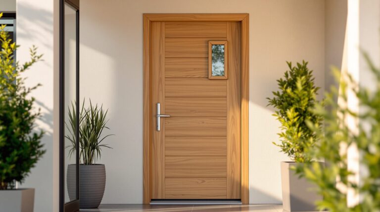 porte d'entrée bois