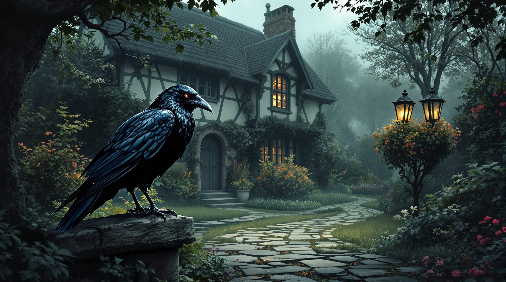 voir un corbeau presage