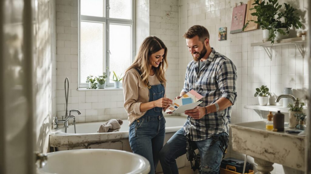vieille salle de bain
