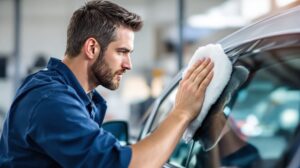 entretien des vitres teintées