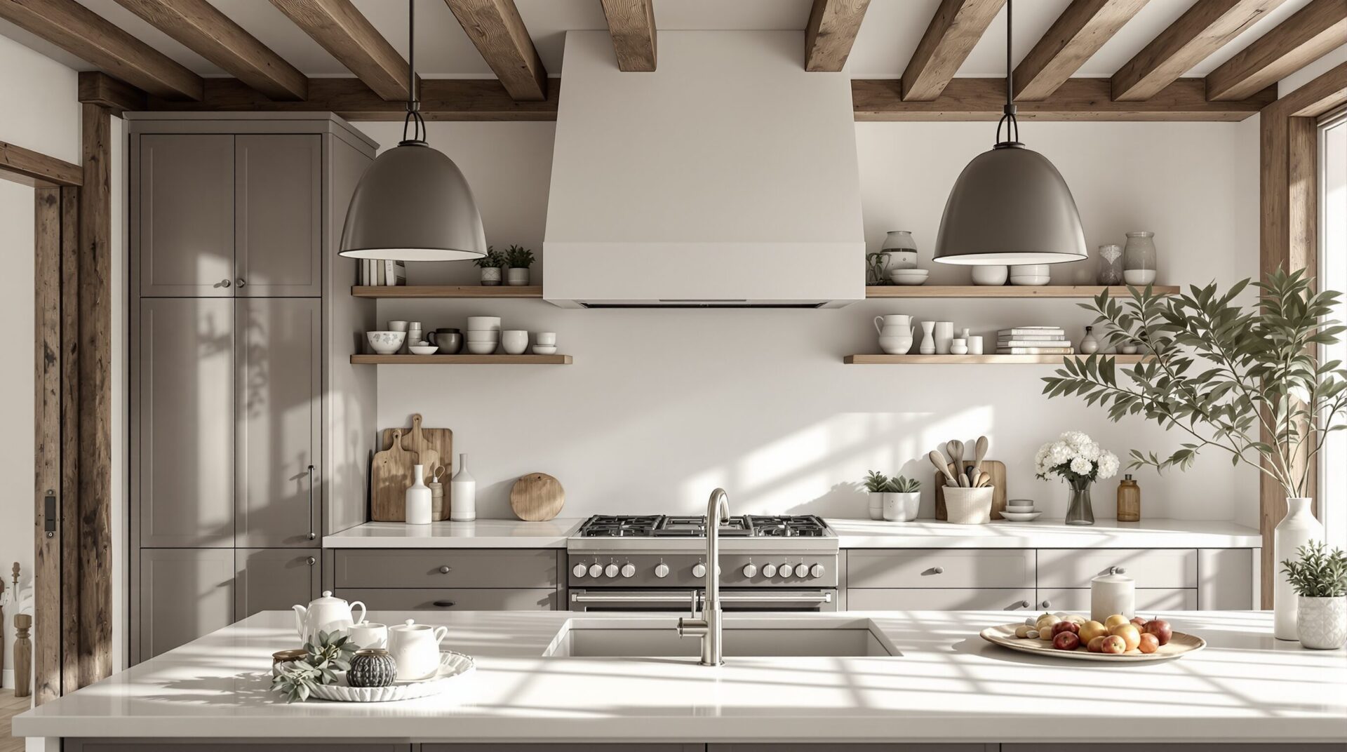 cuisine moderne maison ancienne