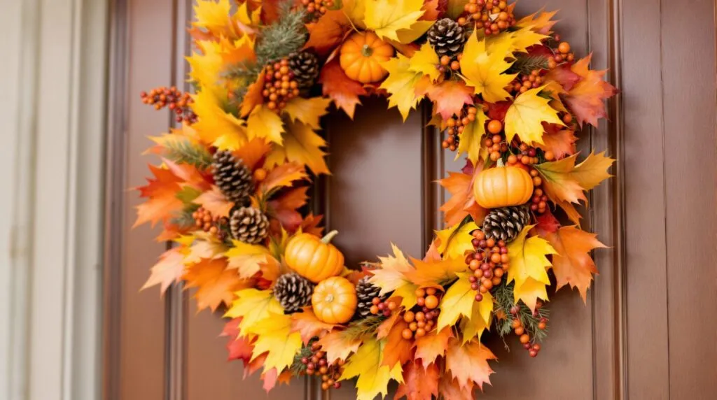 Couronne d’automne : l'accessoire déco incontournable pour votre porte
