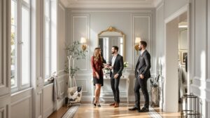 entrée appartement haussmannien