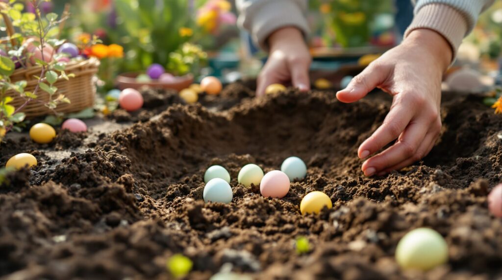 enterrer des oeufs