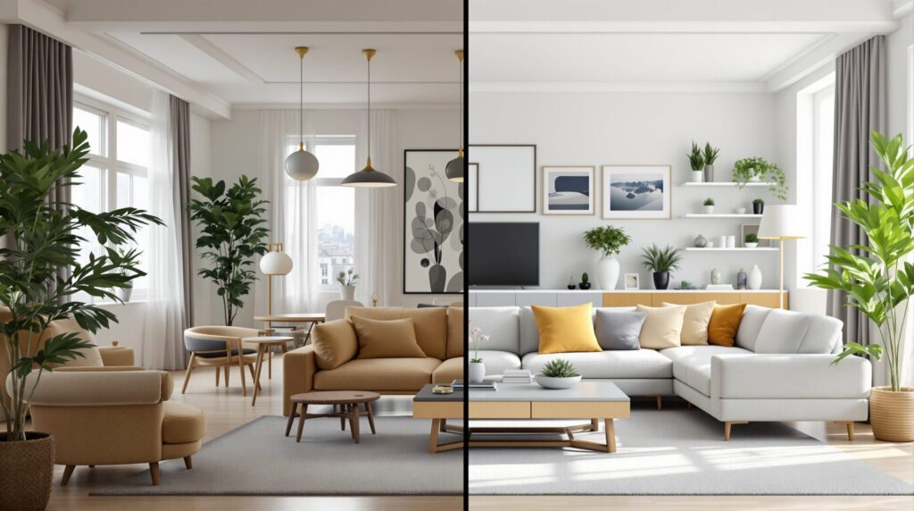 avant apres appartement