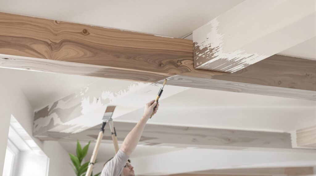 peindre poutres apparentes