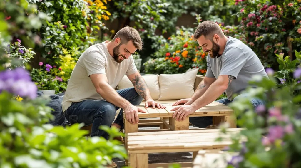meuble en palette pour jardin