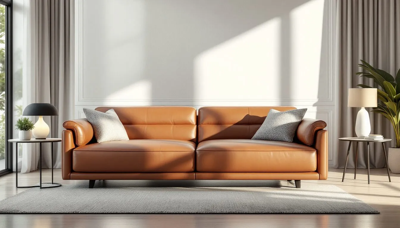canapé convertible cuir