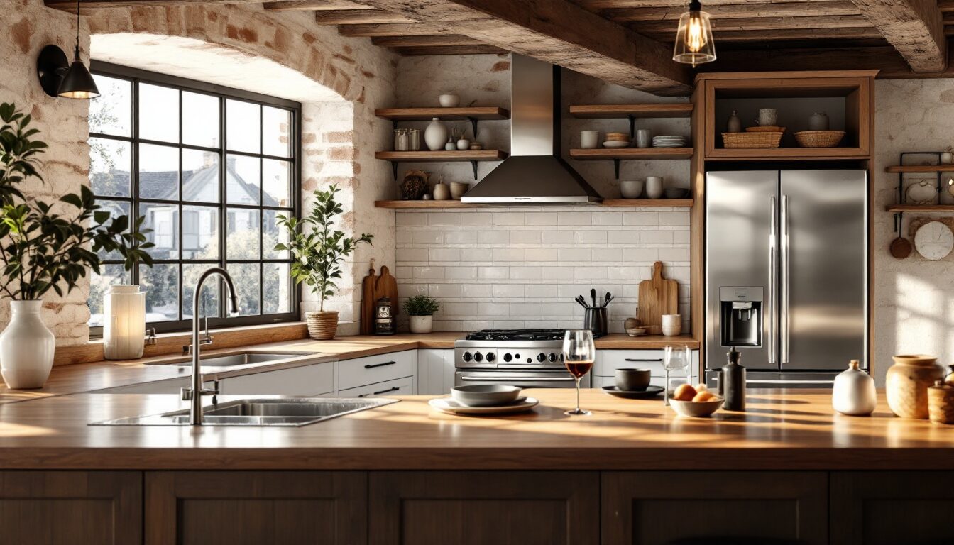 cuisine moderne maison ancienne