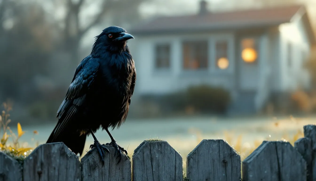 voir un corbeau presage