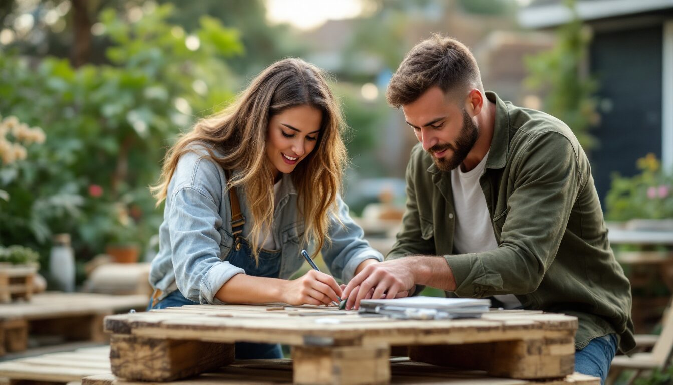 meuble en palette pour jardin