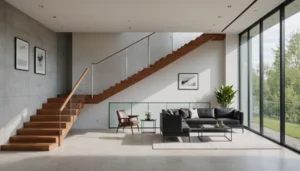 garde-corps escalier intérieur moderne