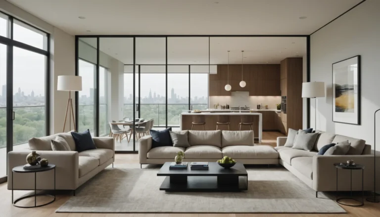 cloison vitrée avec porte pour salon