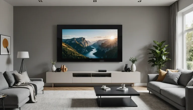 support mural TV pivotant électrique