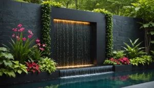 mur d’eau pour le jardin