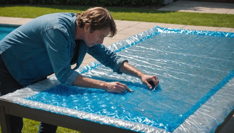 comment coudre une bâche à bulle