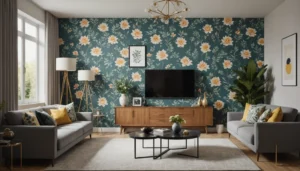 combinaisons de papier peint pour le salon
