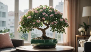 arbre de jade fleuri