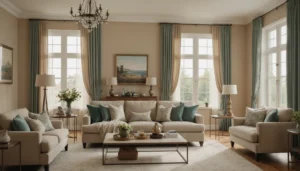 quelle couleur de rideaux avec des murs beiges