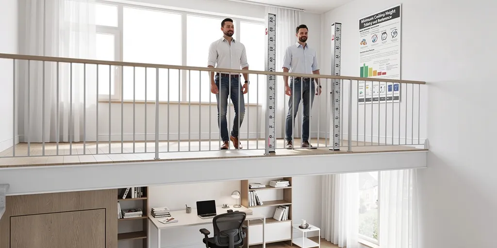 mezzanine hauteur minimum