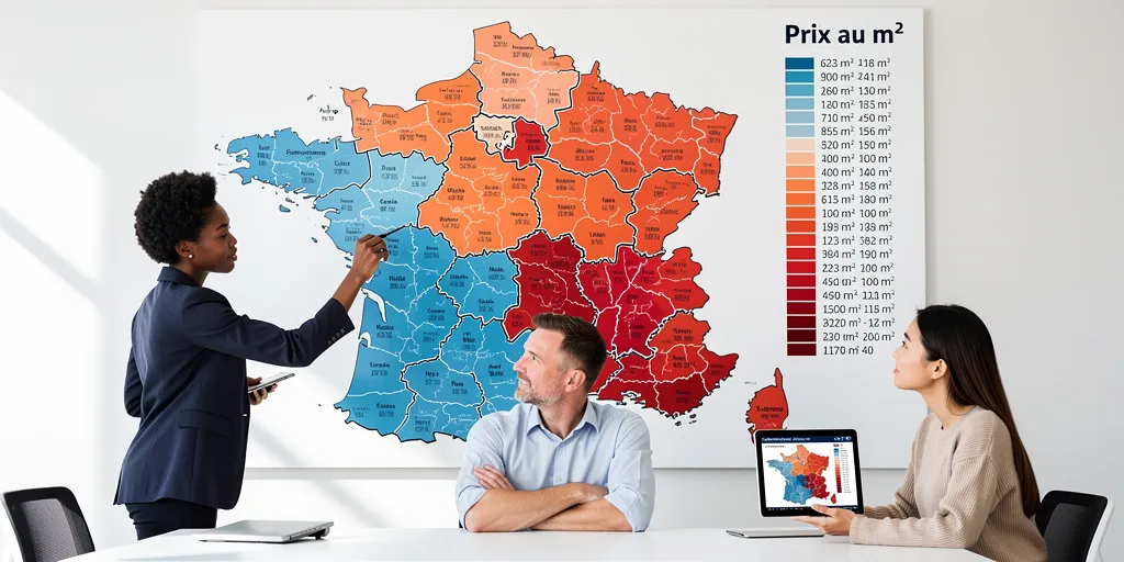 prix terrain m2 par commune