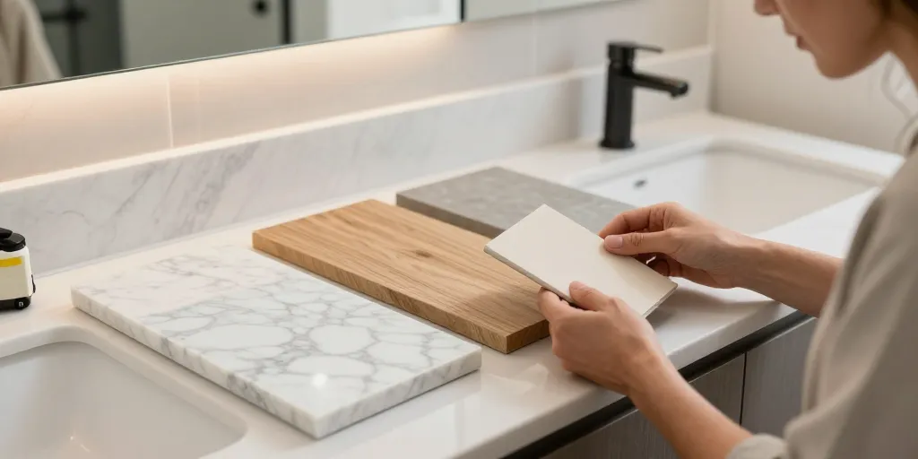 plan de travail salle de bain