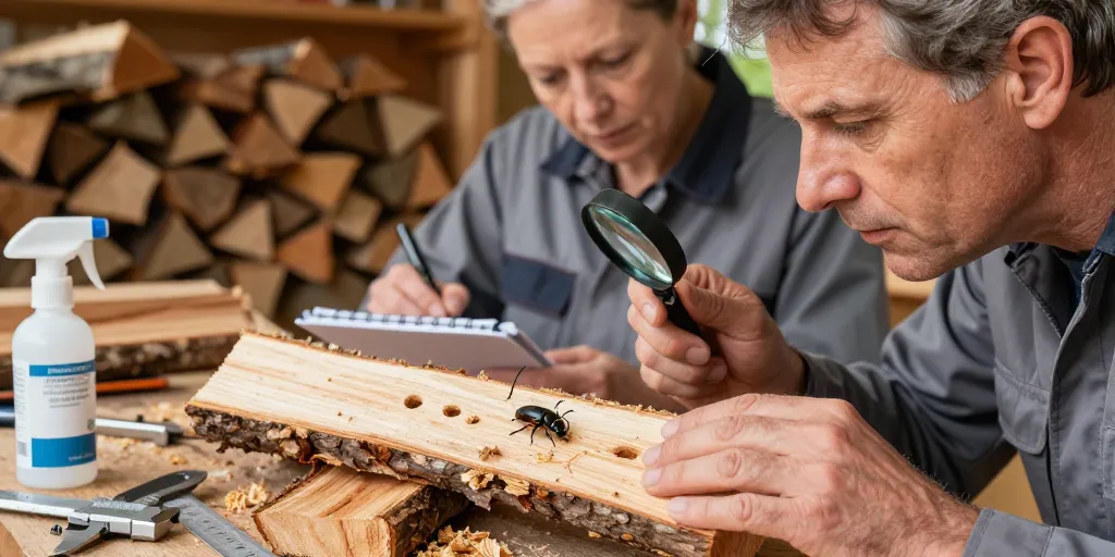 capricorne du bois de chauffage