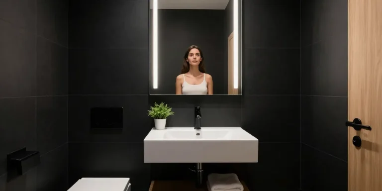 idee deco wc noir