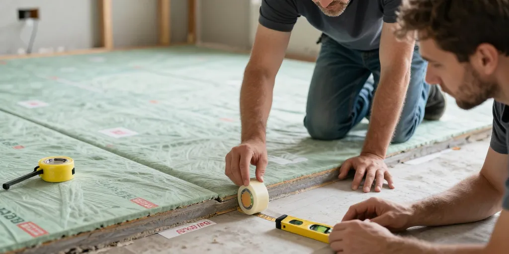 isolation plancher sous chape flottante