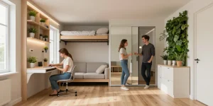 mini salle étroite petite salle de bain en longueur