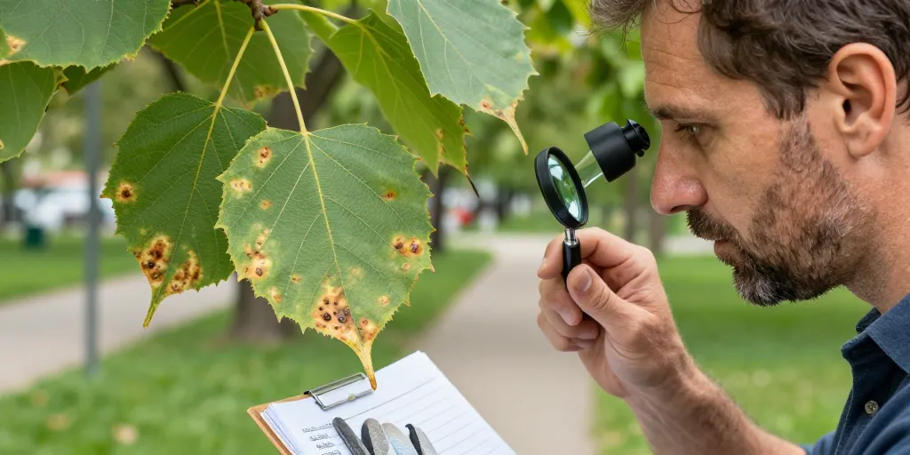 tilleul maladie feuilles