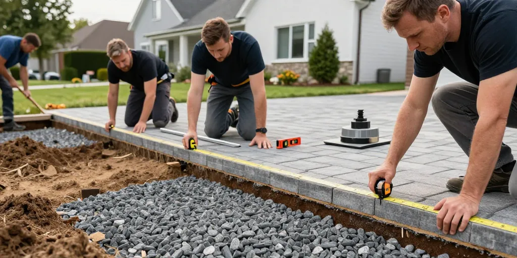 création d'allée carrossable