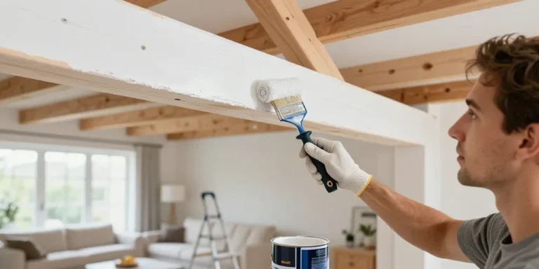 peindre poutres apparentes