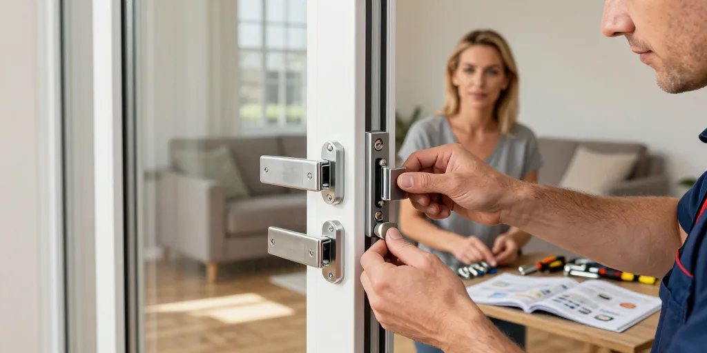 serrure baie coulissante 3 points