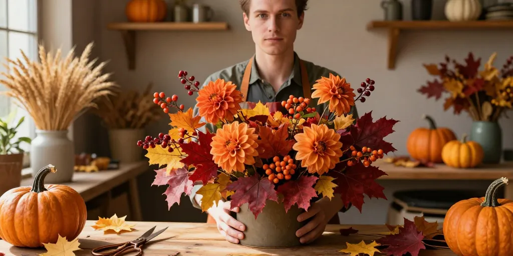 art floral automne