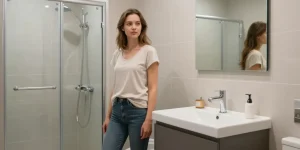 douche lavabo petit espace
