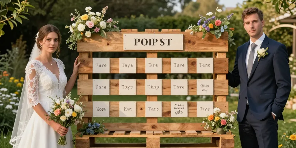 idee deco palette mariage