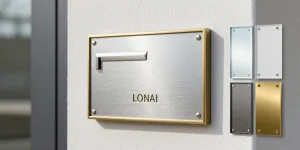 Plaque pour boîte aux lettres : aluminium, plexiglas ou laiton, comment choisir le bon matériau
