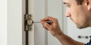 reglage paumelles porte d'entrée