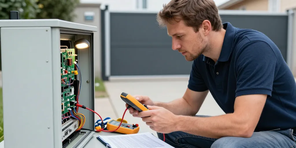 Panne électronique sur un automatisme de portail : diagnostic et solutions
