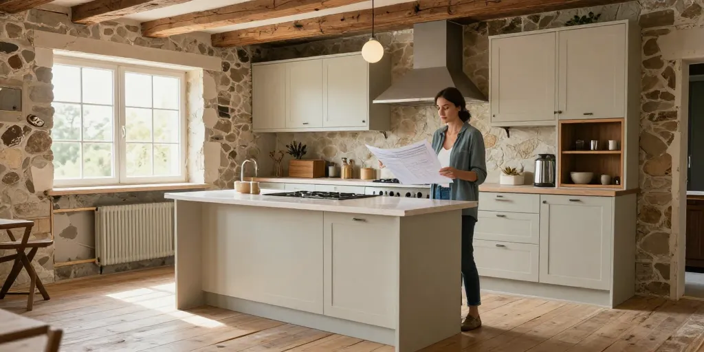 cuisine rustique modernisée