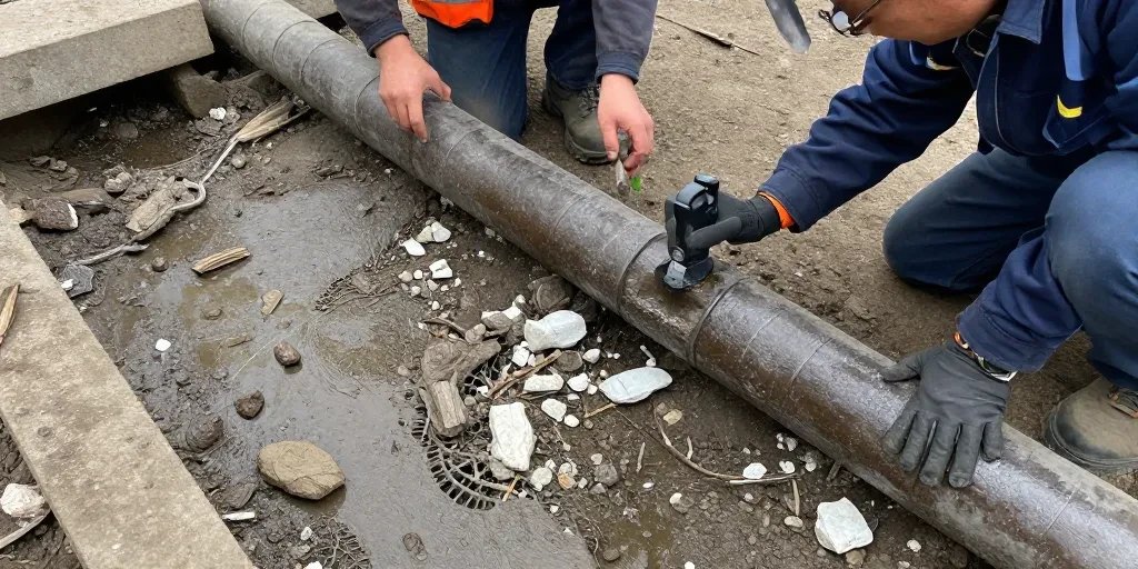 canalisation cassée sous dalle