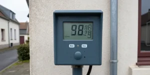 compteur d'eau maison extérieur