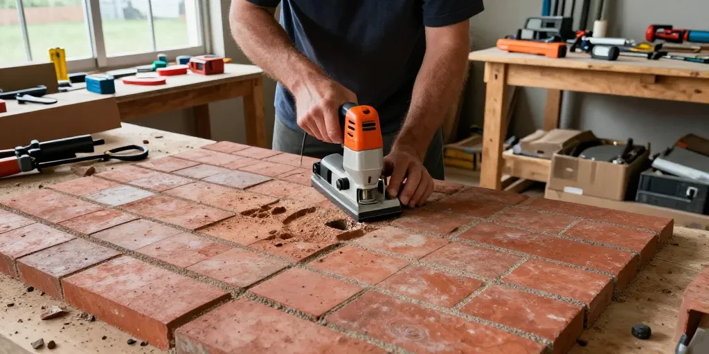comment percer un mur en brique avec une scie cloche